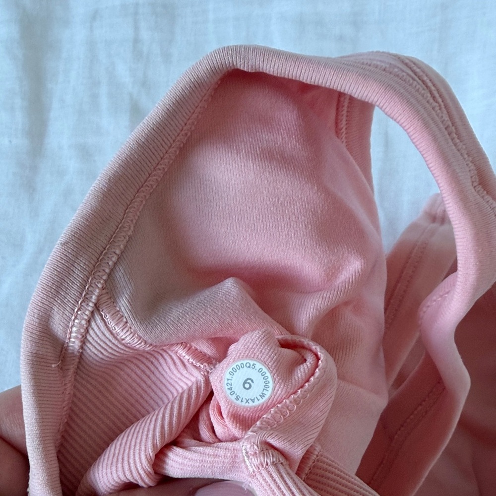 Lululemon Peach Ribbed Racerback Tank Top - Picture 3 of 4